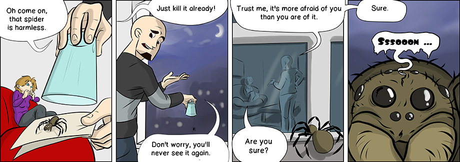 Piece of Me. A webcomic about seemingly harmless spiders...