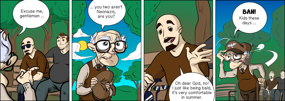 Piece of Me. A webcomic about old people and old ideals.