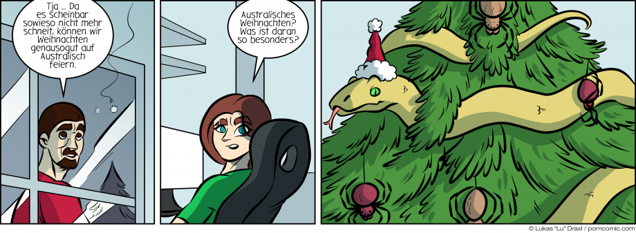 Piece of Me. A webcomic about lack of snow and Australian Christmas.