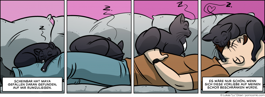 Piece of Me. A webcomic about napping cats and personal space.