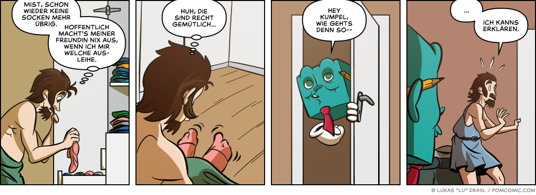 Piece of Me. A webcomic about comfy socks and other garments.