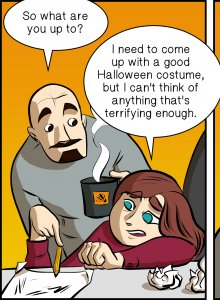 Piece of Me. A webcomic about creative Halloween costumes and The Fappening.