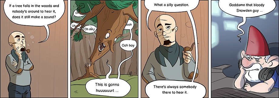 Piece of Me. A webcomic about philosophical questions and nosy gnomes.