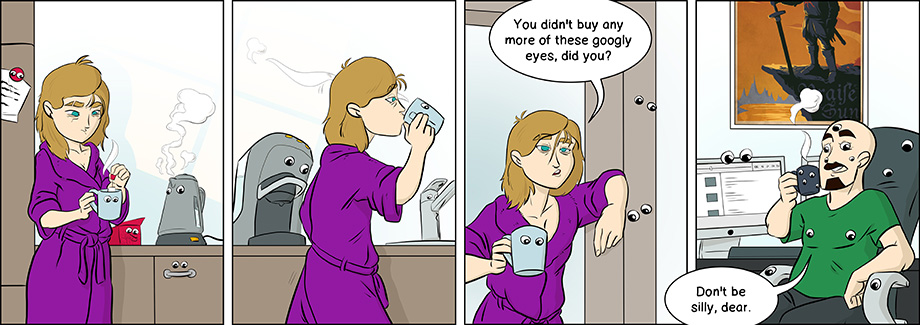 Piece of Me. A webcomic about too many googly eyes.
