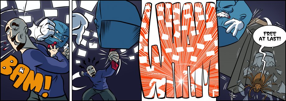 Piece of Me. A webcomic about throwing punches and breaking glasses.