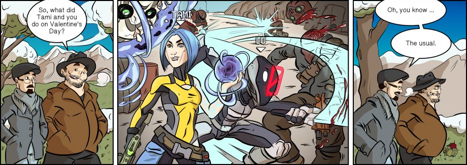 Piece of Me. A webcomic about a gamers Valentines Day in Borderlands 2.