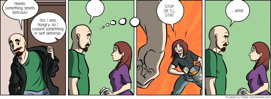 Piece of Me. A webcomic about cooking in self defense.