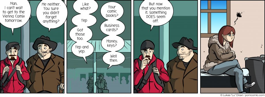 Piece of Me. A webcomic about going to cons and forgetfulness.