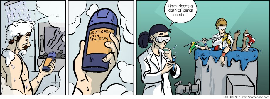Piece of Me. A webcomic about claims on shampoos and sinister secrets.