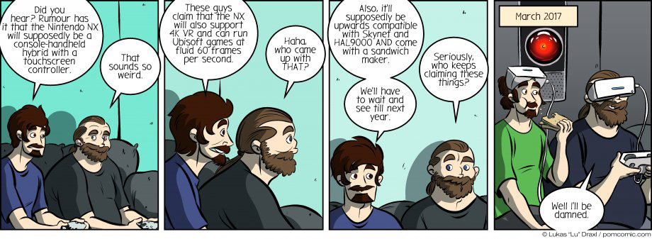 Piece of Me. A webcomic about insane rumours and Nintendos next console.