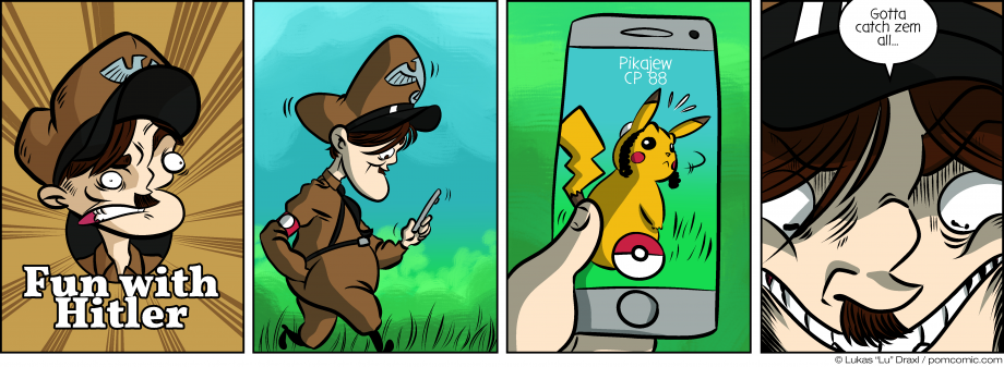 Piece of Me. A webcomic about evil dictators playing Pokémon Go.