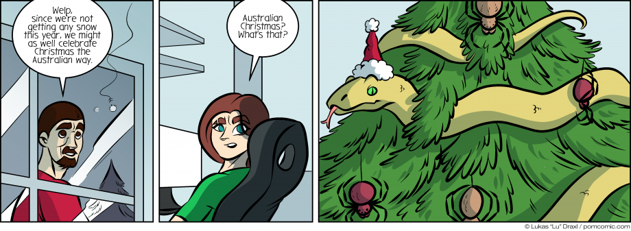 Piece of Me. A webcomic about lack of snow and Australian Christmas.