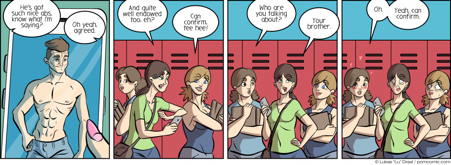 Piece of Me. A webcomic about gossip and brotherly affection.