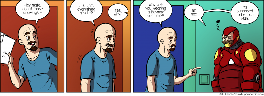 Piece of Me. A webcomic about misunderstandings and bad costumes.