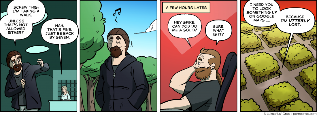 Piece of Me. A webcomic about going on a walk ... and getting lost.