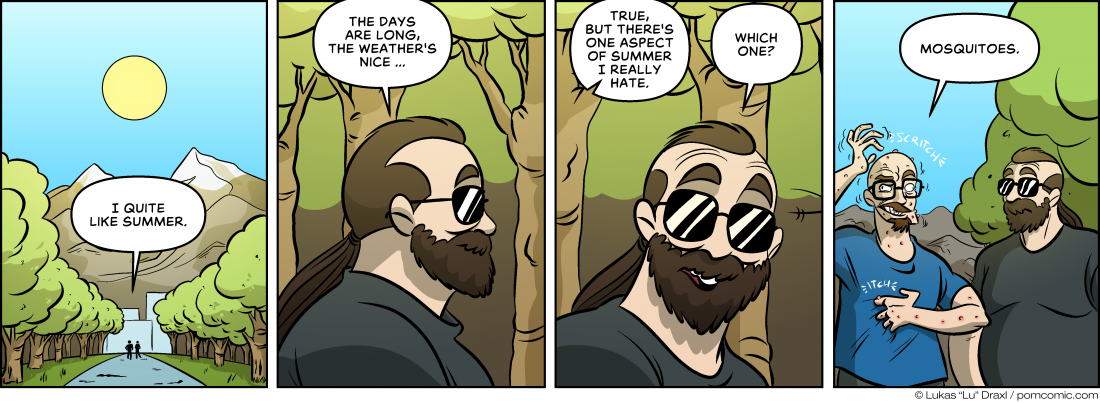 Piece of Me. A webcomic about pros and cons of Summer.