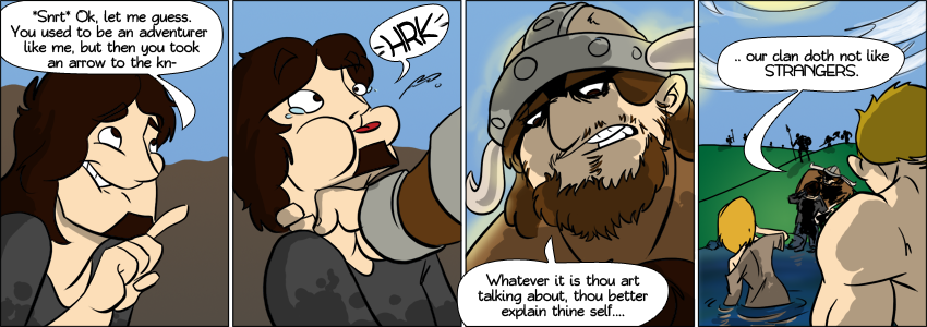 Piece of Me - A webcomic about arrows in knees and other lame memes.