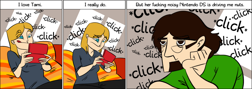 Piece of Me - A webcomic about fucking noisy handheld consoles.