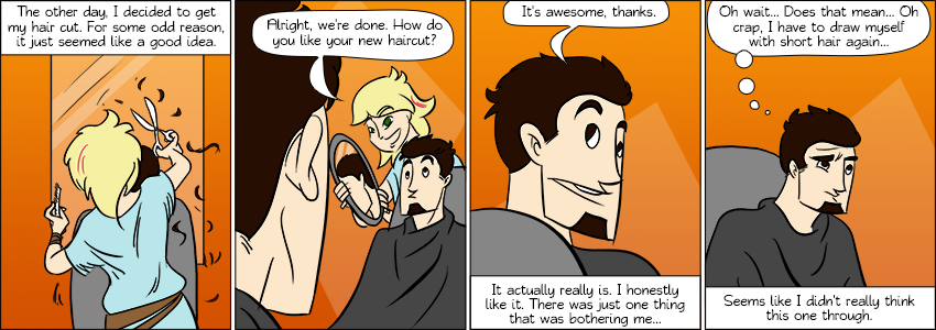 Piece of Me. A webcomic about radical decisions and new haircuts.