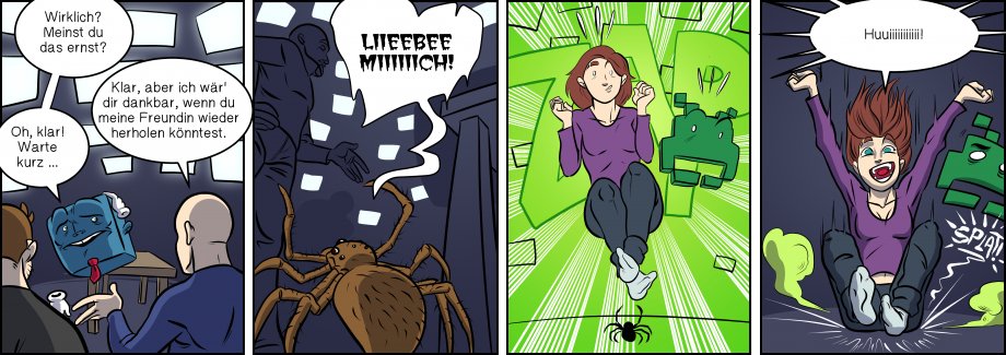 Piece of Me. A webcomic about flat spiders in love.