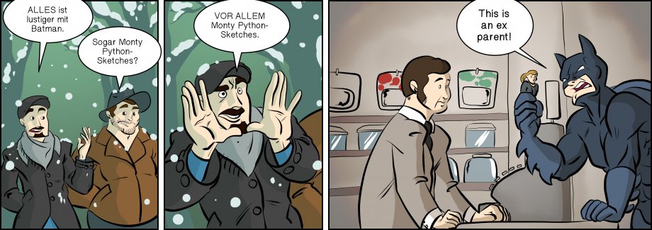 Piece of Me. A webcomic about Batman and comedy gold.