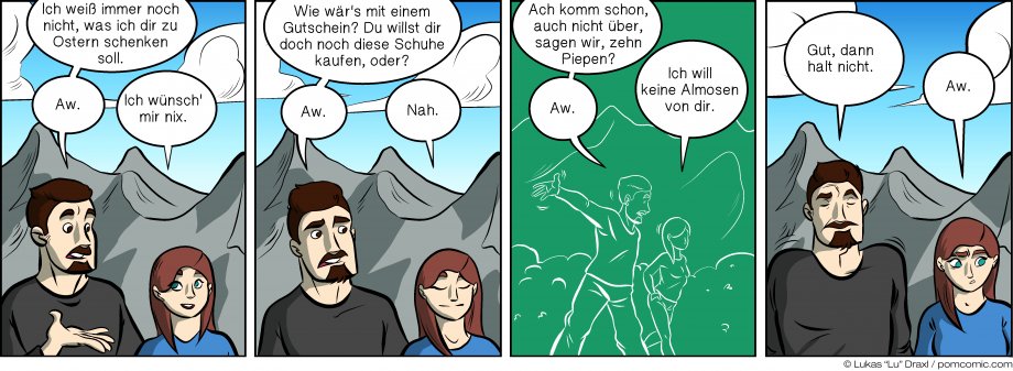 Piece of Me. A webcomic about easter gift ideas and coupons.