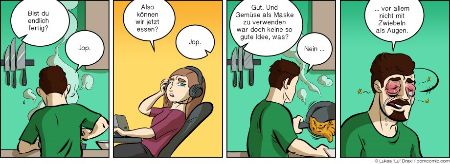 Piece of Me. A webcomic about masks of food and really bad ideas.