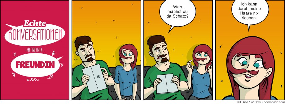 Piece of Me. A webcomic about hair and a keen sense  of smell.
