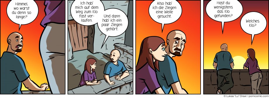 Piece of Me. A webcomic about restrooms and goats. Yes, you read that right.