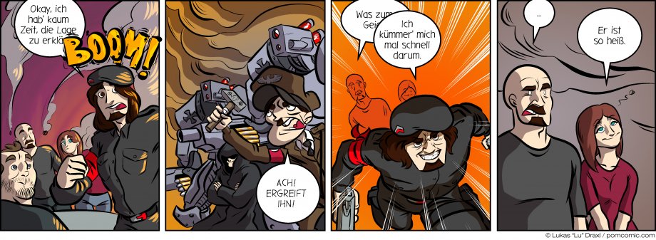 Piece of Me. A webcomic about no time to explain and sneaky attacks with Nazi robots.