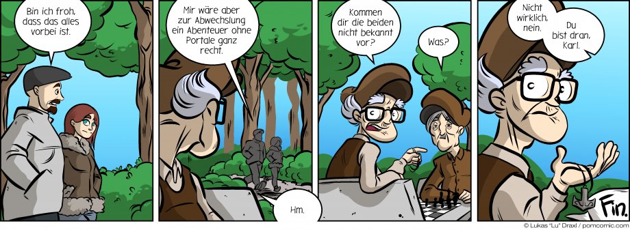 Piece of Me. A webcomic about the end of a story and familiar looking people.