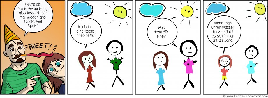 Piece of Me. A webcomic about Tami's birthday and her strange theories.