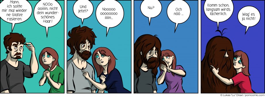 Piece of Me. A webcomic about rampant hair growth and letting go.