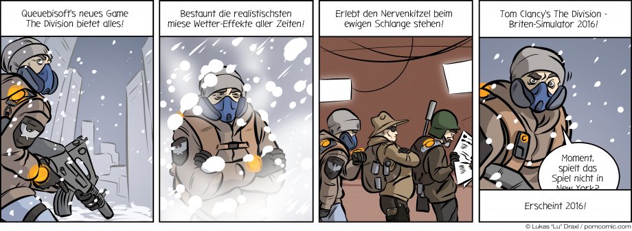 Piece of Me. A webcomic about Ubisofts The Division and its interesting ... quirks.