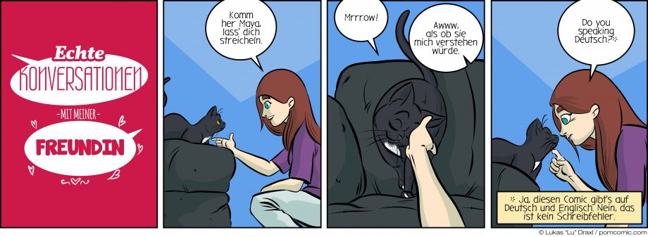 Piece of Me. A webcomic about bilingual cats.