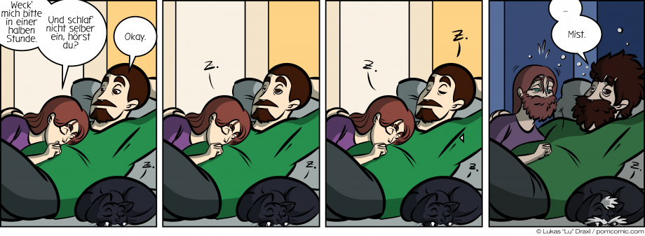 Piece of Me. A webcomic about sleepy girlfriends and a lack of alarm clocks.