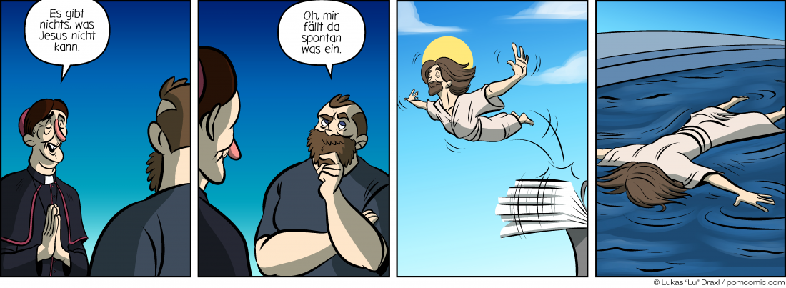 Piece of Me. A webcomic about Jesus' powers and some drawbacks.