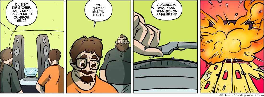 Piece of Me. A webcomic about way too big speakers.