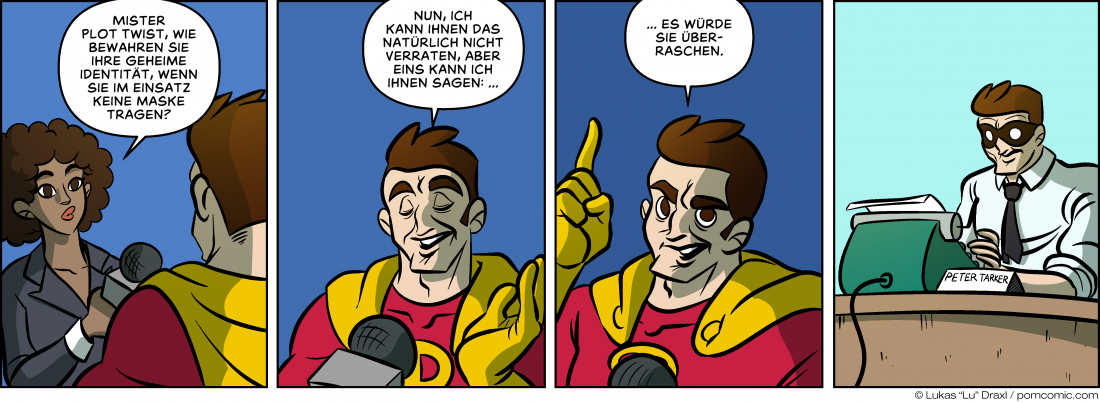 Piece of Me. A webcomic about super heroes and their secret identities.