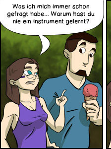 Piece of Me. Ein Webcomic über langweilige Instrumente und epische Fails.