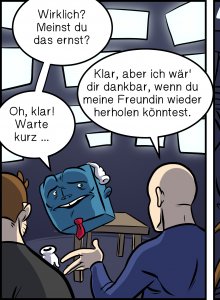 Piece of Me. Ein Webcomic über flache, verliebte Spinnen.