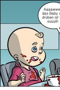 Piece of Me. Ein Webcomic über unheimliche Babies und dreckige Kindsköpfe.