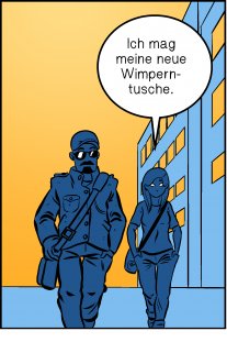 Piece of Me. Ein Webcomic über nützliche Wimperntusche und nutzlose Sonnenbrillen.