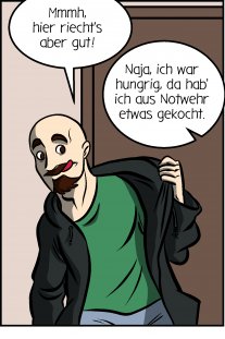 Piece of Me. Ein Webcomic über Kochen aus Notwehr.