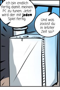 Piece of Me. Ein Webcomic über viel zu starke PCs und Aufrüstsucht.