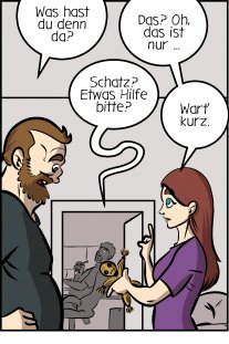 Piece of Me. Ein Webcomic über komische Puppen mit interessanten Eigenschaften.