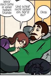 Piece of Me. Ein Webcomic über verschlafene Freundinnen und ein Mangel an Weckern.