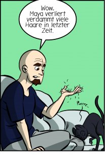 Piece of Me. Ein Webcomic über haarende Katzen und pelziger Schnupfen.