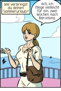 Piece of Me. Ein Webcomic über verschiedene Wege, den Urlaub zu verbringen.