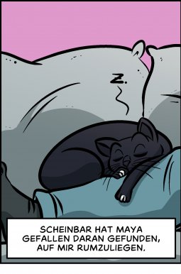 Piece of Me. Ein Webcomic über schlummernde Katzen und Intimsphäre.